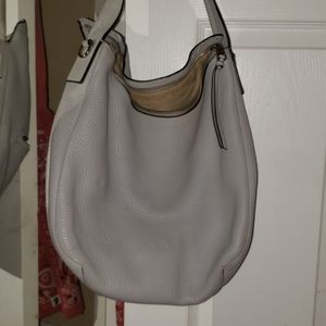 Gray coach bag